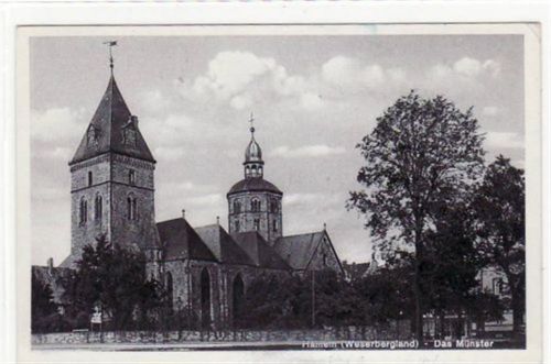 Hameln Hameln (Weserbergland). Münster gelaufen, 1941. Leichter Schrift- und Stempeldurchdruck, sonst gut erhalten