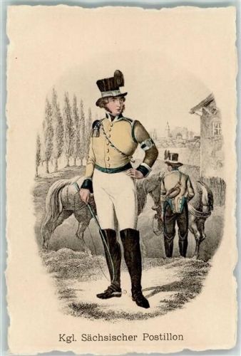 ürstl. Thurn u. Taxis Sächs. Postillon Beruf - Deutscher Post-Almanach 1842/53 Nr. 10