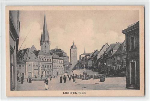 Lichtenfels. Belebter Marktplatz gelaufen. Gute Erhaltung.