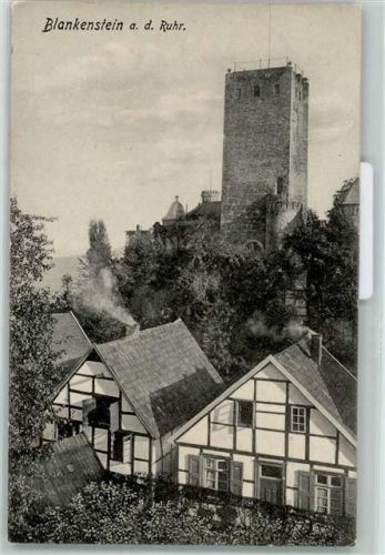 Blankenstein 1909 Burg Fachwerk