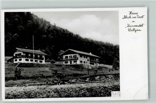 Wallgau Haus Blick ins Tirol Karwendel