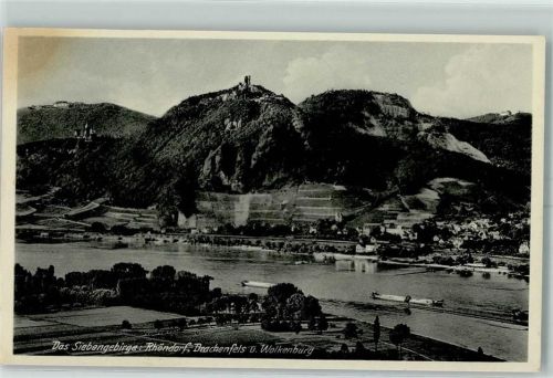 Rhöndorf Blick vom Venusberg auf den Drachenfels