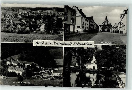 Krumbach Marktplatz Kammel Kurbad Krumbad