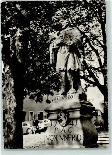 Grafenau Standbild St. Johann von Nepomuk VW-Buli-Pritsche