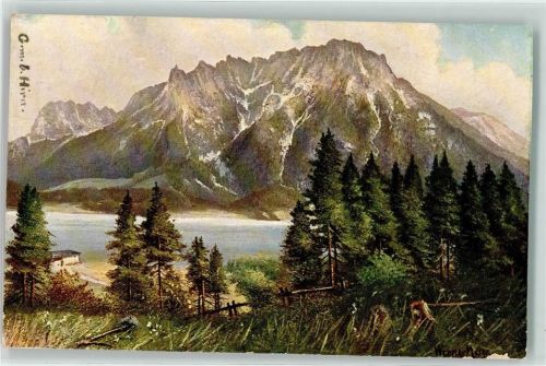 1909 sign. Hirn Berglandschaft Verlag D.R.G.M. Serie 26