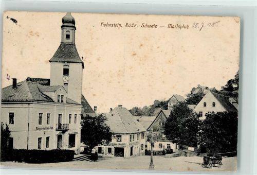 01848 O8352 Hohnstein 1918 - Marktplatz Bürgermeister Amt