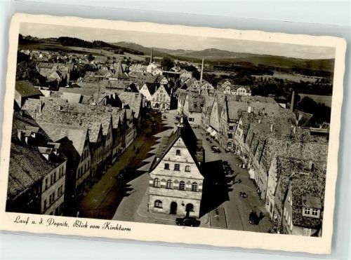 Lauf Blick vom Kirchturm Oldtimer