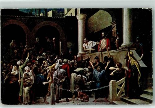 Gemälde von Munkacsy Ecco Homo AK
