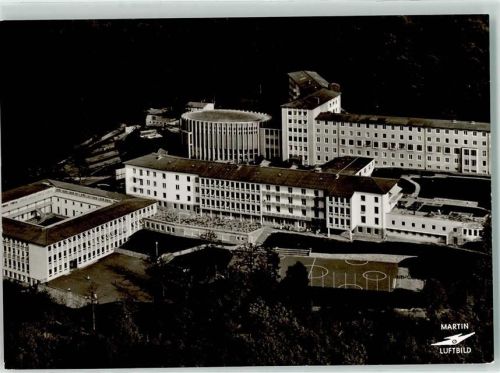 Gemünden Fliegeraufnahme Privinzhaus der Kreuzschwestern mit Schülerinnenheim und Schule