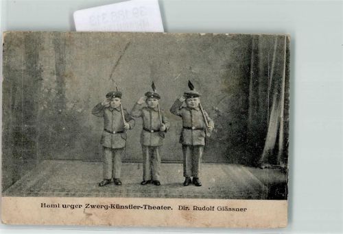 Hamburg Hamburger Zwerg Künstler Theater Dir. Glässner
