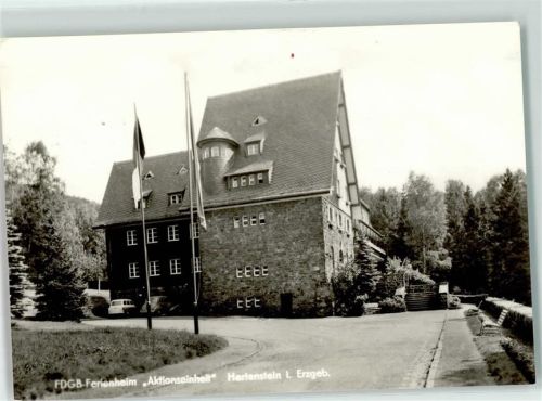 Hartenstein FDGB-Ferienheim Aktionseinheit Fahnen