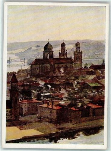 Passau Altstadt Aquarell von Weidinger