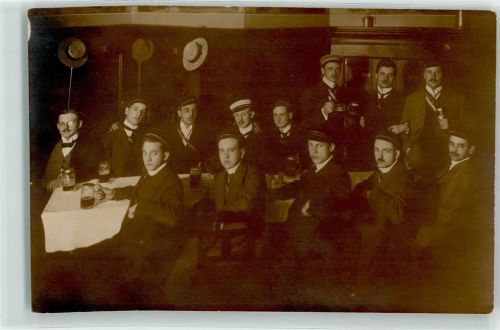 1912 Studentengruppe Bier
