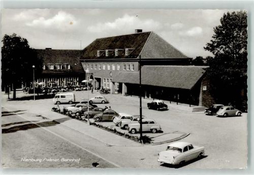 31582 W3070 Nienburg Weser - Bahnhof Oldtimer VW Käfer