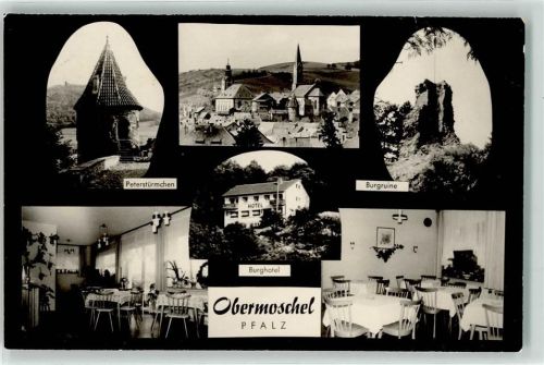Obermoschel Peterstürmchen Burghotel Gastraum Burgruine