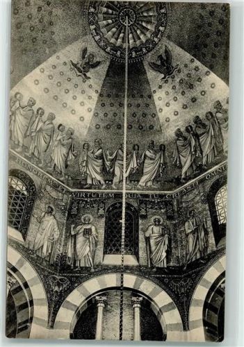 Aachen Kaiser-Dom Innenansicht Kuppel im Octogon Mosaik