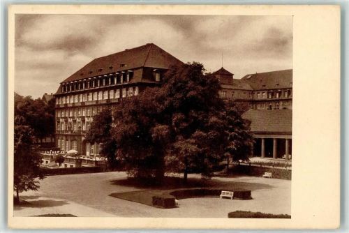 Aachen Palasthotel Der Quellenhof Direktor G. Schweitzer Wandelhalle Park Terrasse