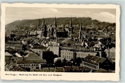 Aachen Dom Rathaus Bahnpost Aachen Zug 2401