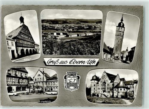 Ebern Rathaus Granturm Marktplatz Schloss Wappen