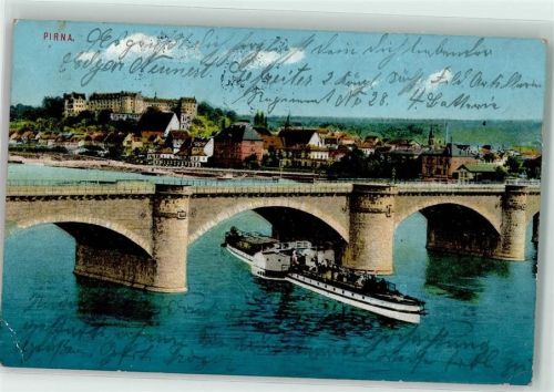 Pirna 1912 Seitenraddampfer