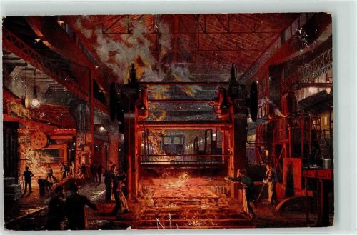 Essen Gußstahlfabrik Panzerplatten Walzwerk Industrie Beruf AK