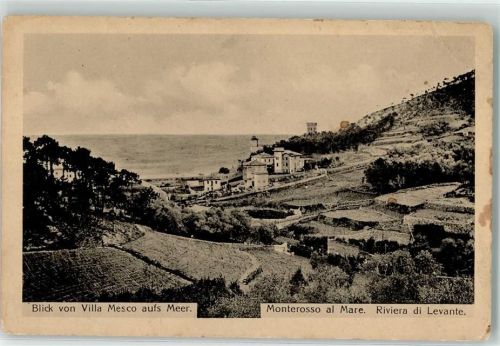 Monterosso al Mare Blick von Villa Mesco aufs Meer Riviera di Levante