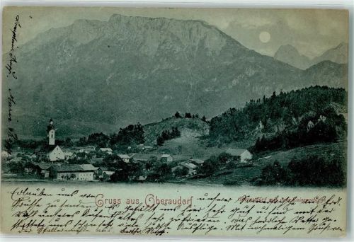 Oberaudorf 1899 Kaisergebirge Mond Kirche
