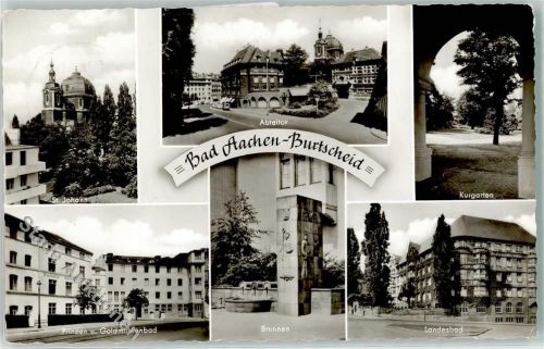 Burtscheid St. Johann Abteitor Kurgarten Landesbad Brunnen Prinzenbad Goldmühlenbad