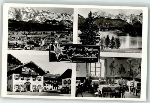 Wallgau Gasthaus Isartal Gastraum Edelweiß