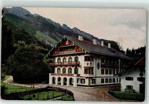 Hohenaschau Hotel zur Burg Hohenaschau Bahnpost Salzburg-München