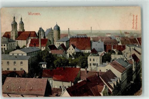 Wurzen 1907 handkoloriert
