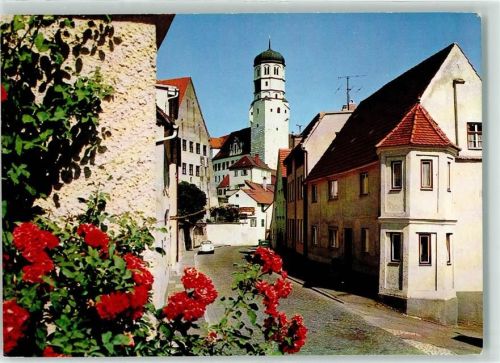 Dillingen Vorstadtstraße Schloss VW Käfer Geranien