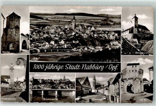 Nabburg 1000 jährige Stadt Obertor Dechanturm Friedhofkirche Brücke Marktplatz Unteres Tor