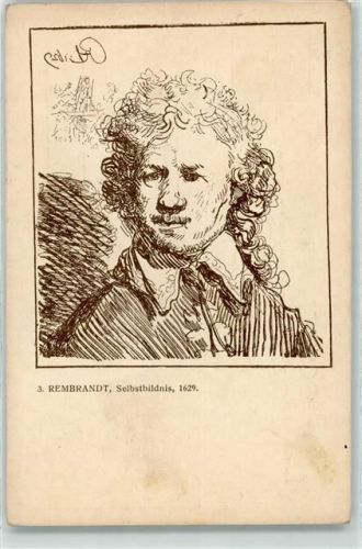 Nr. 3 Rembrandt Selbstbildnis 1629 AK