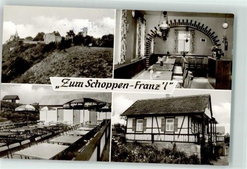 Gössenheim Gasthaus zum Schoppen-Franz`l Ruine Homburg