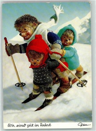 wir sind gut in Fahrt Ski Schnee Verlag für Kustfreunde Nr. 56