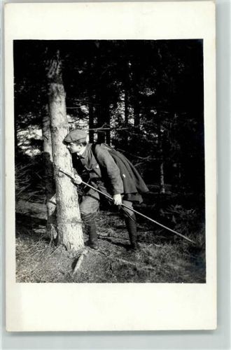 1928 Wanderbursche mit Stock AK