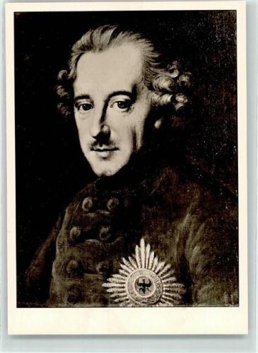 Friedrich der Grosse Gemälde von Johann Georg Zielenis Grosse Deutsche Bildnisse Ihrer Zeit Karte Nr. 2140