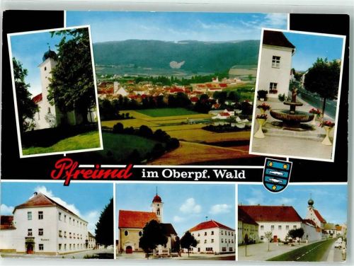 Pfreimd Rathaus Wappen Brunnen