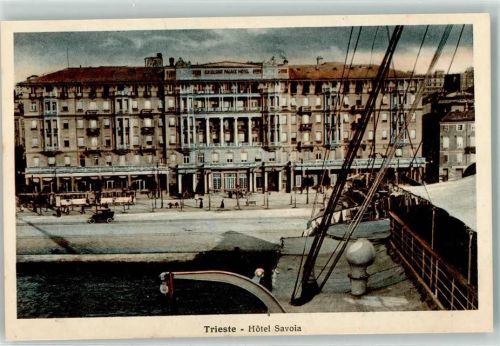 Trieste / Triest / Trst Hotel Savoia Straßenbahn Oldtimer
