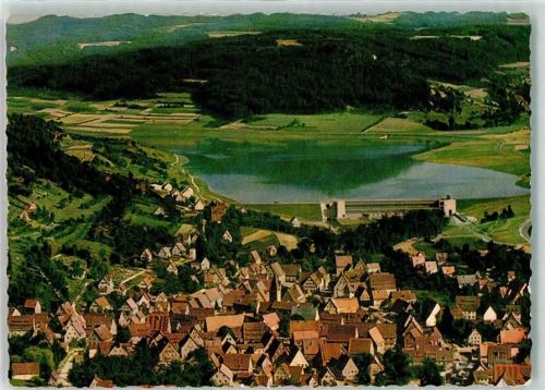 Happurg Stausee Happurg Fliegeraufnahme