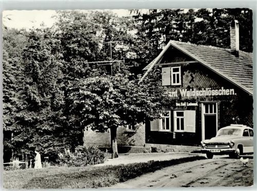 Brotterode Gasthaus Waldschlößchen Gehege Auto Wartburg 311