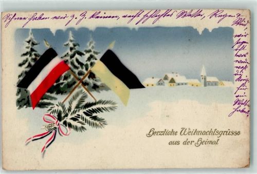 Weihnachtsgrüsse aus der Heimat Fahnen Winter