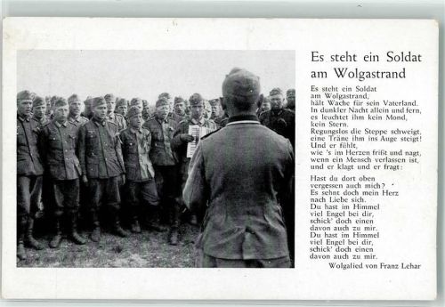 Es steht ein Soldat am Wolgastrand Verlag Robert Franke Nr. 21 AK
