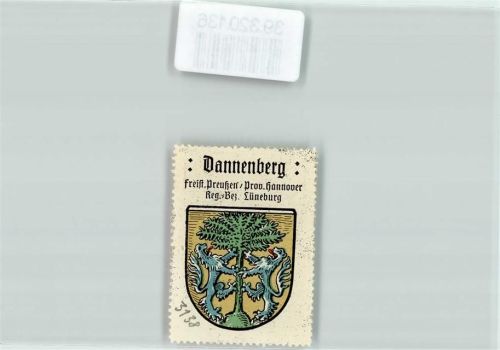 Dannenberg Wappen Kaffee Hag Blaue Löwen Tanne
