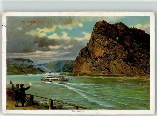 St. Goarshausen Loreley Ausflugsschiff signiert