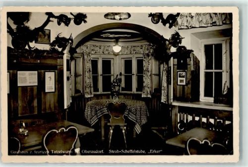 Oberaudorf Gasthaus zum feurigen Tatzelwurm Steub Scheffelstube Erker