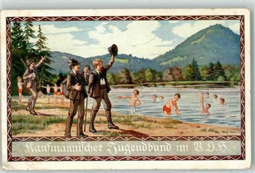 1916 Kaufmännischer Jugendbund - Wandern AK