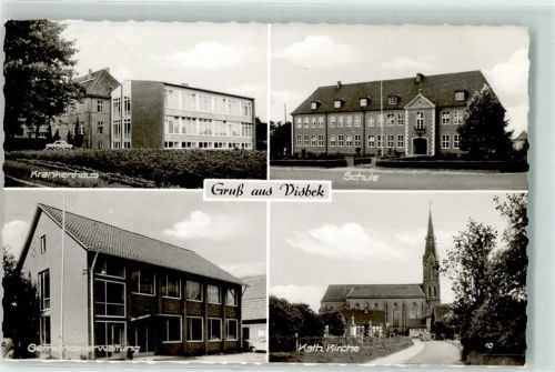 Visbek Landpost Vilsbek Krankenhaus Schule Gemeindeverwaltung Kath. Kirche