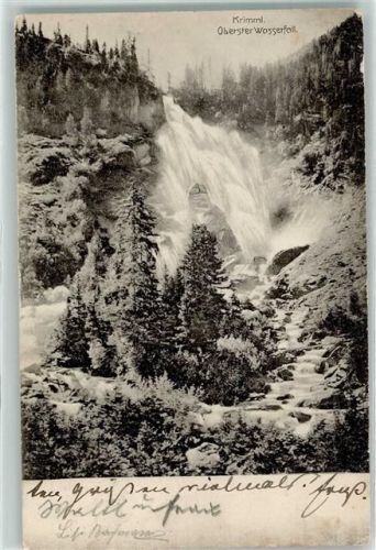 Hochkrimml 1906 Oberster Wasserfall